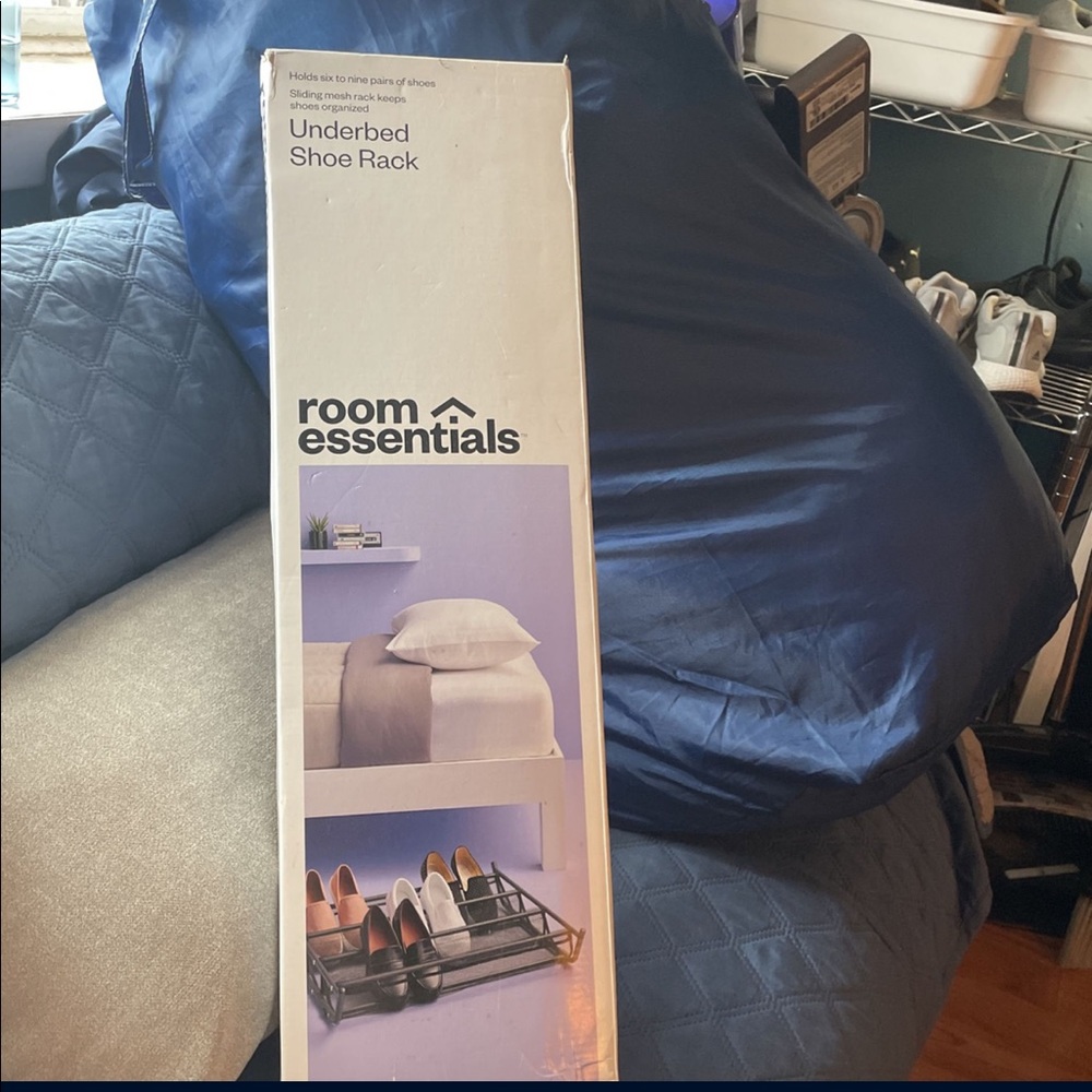 Under bed shoe rack